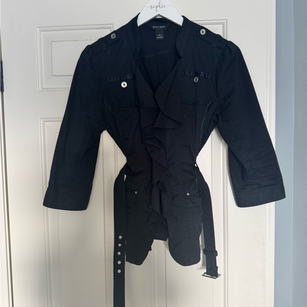 Belted blazer